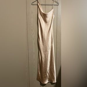 Princess Polly Zamora midi dress champagne